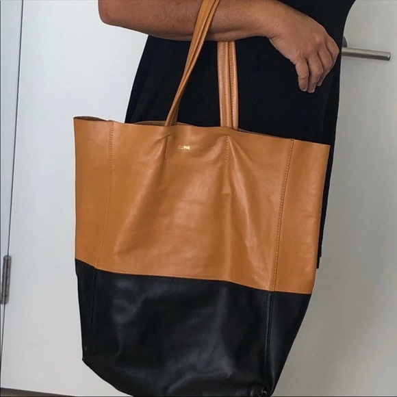 Celine vertical Bi-Cabas tote leather - Picture 10 of 11